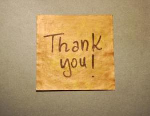 post its thank you
